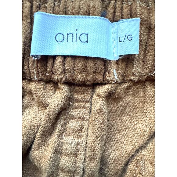 Onia Mens Pull On Elastic Waisted Corduroy Cotton Pant Pocket Size Large - Picture 5 of 6